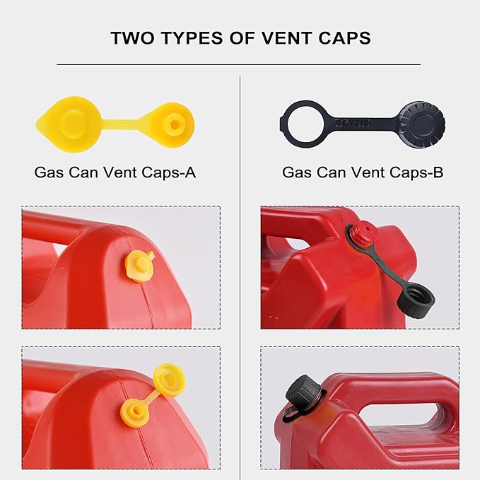 Gas Can Spout Replacement Kit, Gas Can Nozzle Replacement (6 Kit-White) All gaskets are installed and ready to use upon receipt. For 1/2/5/10 gallon gas can. Easy and convenient to use