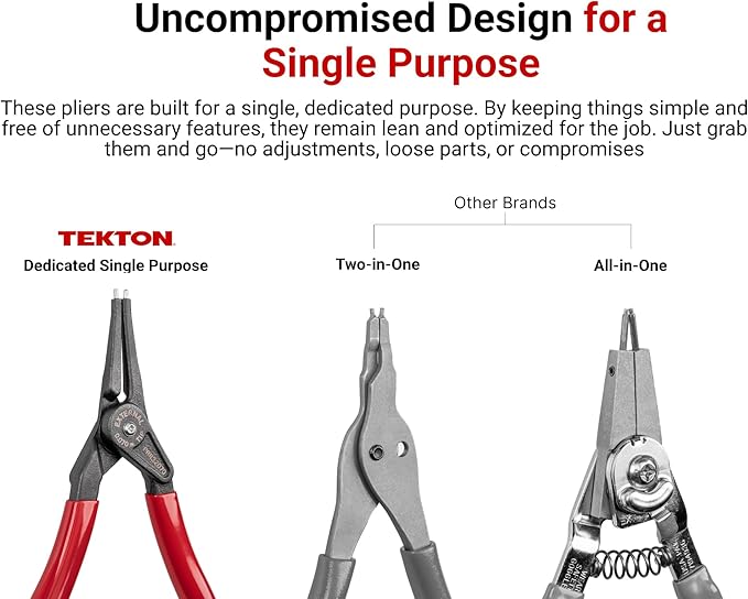 TEKTON 9 Inch Retaining Ring Pliers Set, 4-Piece | PRR91007