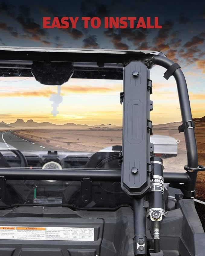 UTV Case for Belts, A & UTV PRO UTV Tool Kit Storage Box Rear Roll Cage Organizer Accessories for Polaris RZR