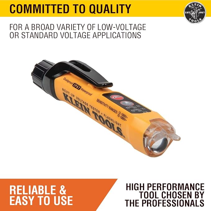 Klein Tools NCVT3P Voltage Tester + RT250 GFCI Outlet Tester Bundle