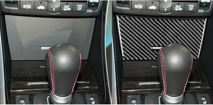 Black Soft Carbon Fiber car Interior Central Control Storage Box B Model 1/Piece Decorative Sticker Suitable for Acura TSX 09-14 Carbon Fiber car Interior