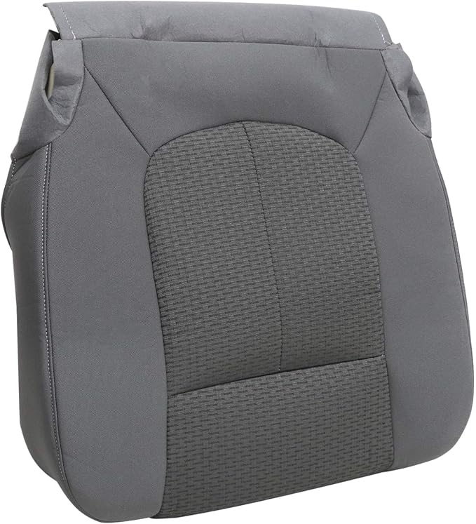 FZJDSD Steel Gray Driver Side Bottom Cloth Replacement Seat Cover & Seat Foam Cushion Compatible with Ford F250 F350 F450 F550 XLT 2011 2012 2013 2014 2015 2016