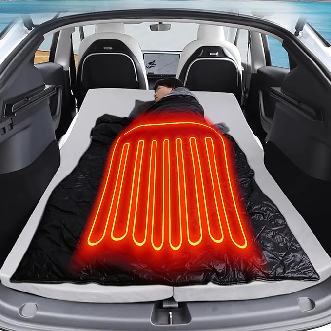 12V Electric Car Plug Heated Blanket - 70.8"x57" Heating Blanket for Car, Outdoor Plush Blanket,Camping Blanket, Overheat Protection 9 Heating Levels and 2,8,12 Hours Auto Off