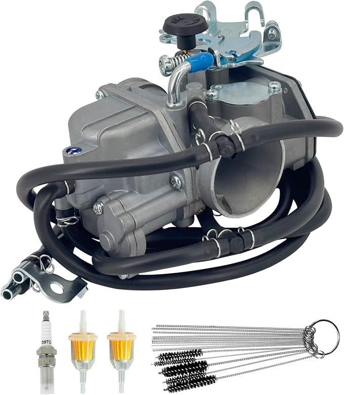 Carburetor For Yamaha Motorcycle TTR250 TTR 250 1999 2000 2001 2002 2003 2004 2005 2006 With Intake Manifold Parts/Spark Plug/Fuel Filter, Replaces 5GF-14301-00-00,5GF-14301-01-00