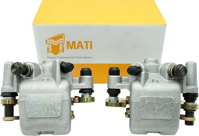 M MATI Front Left Right Brake Calipers & Pads for Can Am Renegade 500 800 Outlander 330 2X4 400 2X4 800R XXC 705600594 705600593