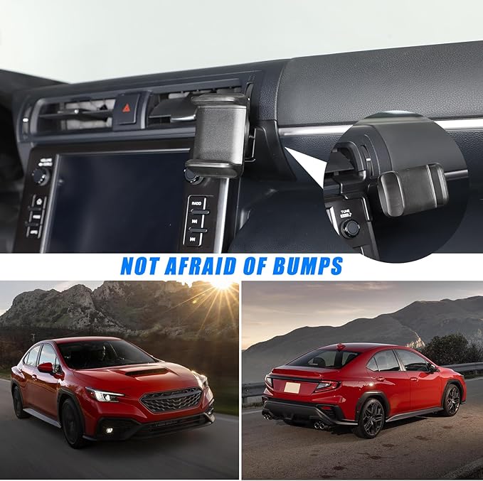 HAPPYHORSE Car Phone Mount Compatible with Toyot@ 86/Subaru BRZ 2022-2024 Car Central Control Right Side Mobile Phone Bracket Phone Holder Phone Mount with Self-Adhesive Base Accessories (Type A)