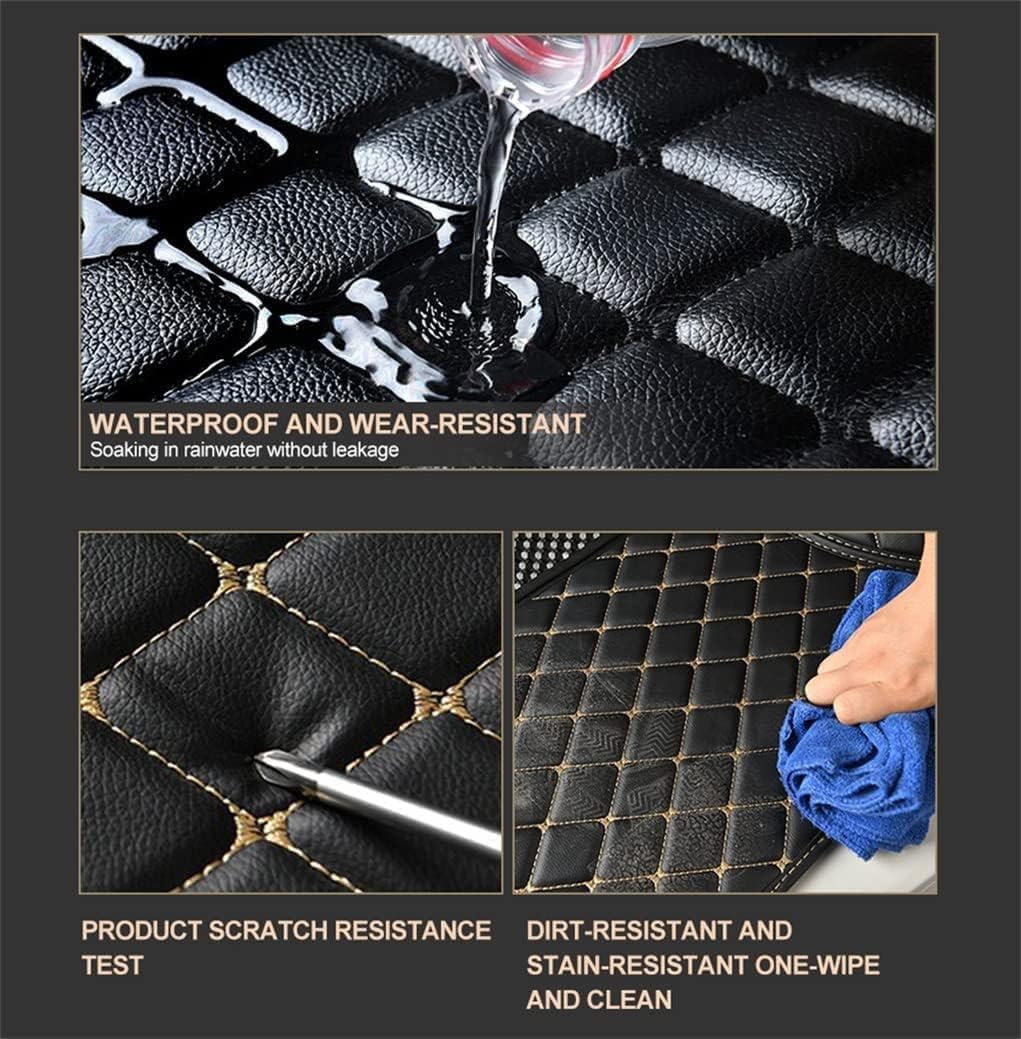 Customized Personalized Car Mats - All Weather Men's and Women's Floor mats Suitable for 99% of vehiclesPads Protection Non-Slip Leather Floor Liners (Blue)