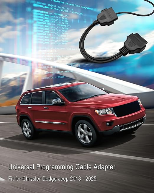Universal Programming Cable Adapter Connector Fit for Chrysler Dodge Jeep 2018 2019 2020 2021 2022 2023 2024 2025