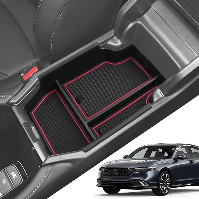 LANBEAN Windshield Sunshade & Center Console Organizer for 2023-2026 Honda Accord, Interior Accessories Bundle for 2025-2026 Accord