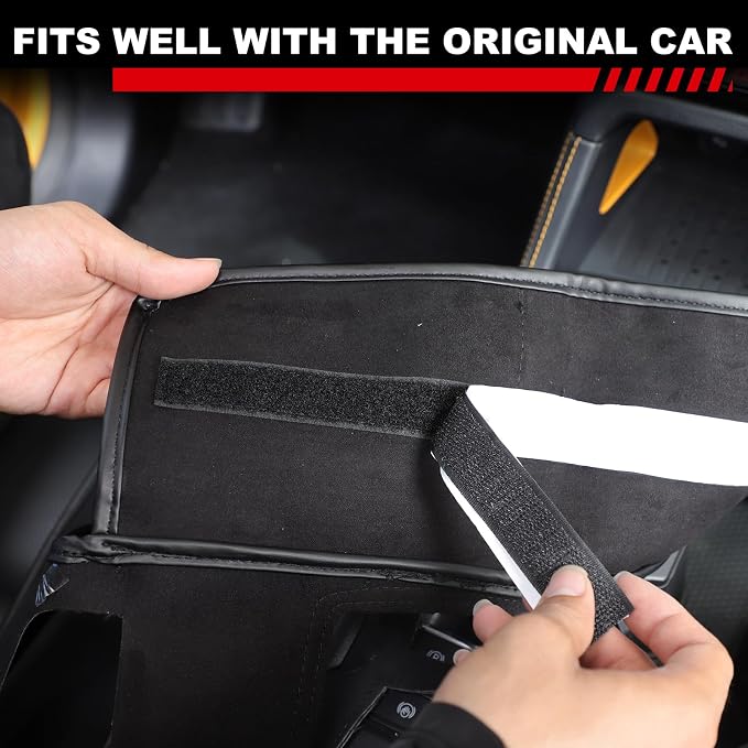 Lcojicep Car Center Console Organizer Compatible with Ford Ranger Accessories Seat Gap Storage Box Soft Gear Shift Panel Trim Cover (for 2023-2026)
