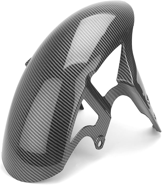 Motorcycle Front Fender, Tire Hugger Fender Mud Guard for Y-AMAHA YZF R1 R6 R10, Front Wheel Mudguard Splash Guard Fit Fairings Parts (Carbon Fiber Texture)