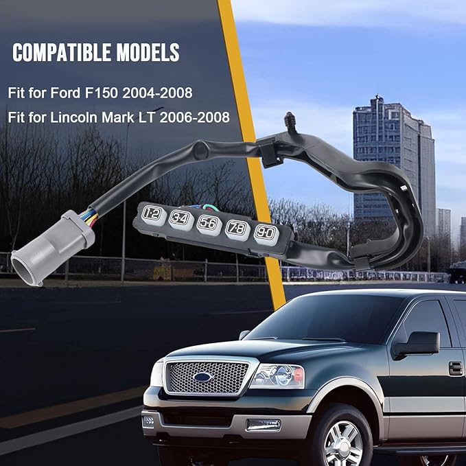 4L3Z-14A626-AAA Keyless Entry Wired Keypad Door Lock Actuator Compatible with Ford F150 2004-2008, for Lincoln Mark LT 2006-2008 Front Left Driver Side Replace# 4L3Z14A626AAA