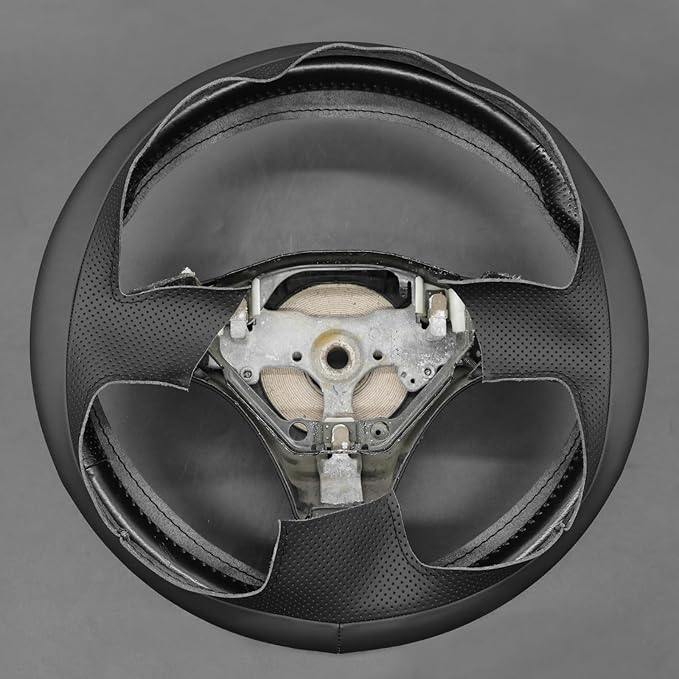 MEWANT Hand Stitch Steering Wheel Cover for Toyota RAV4 1998-2003 / Celica 1999-2006 / Corolla 2003-2008 / Matrix 2002-2008 / MR2 1999-2007 / Supra/Caldina, Custom Fit DIY Wrap Interior Accessories