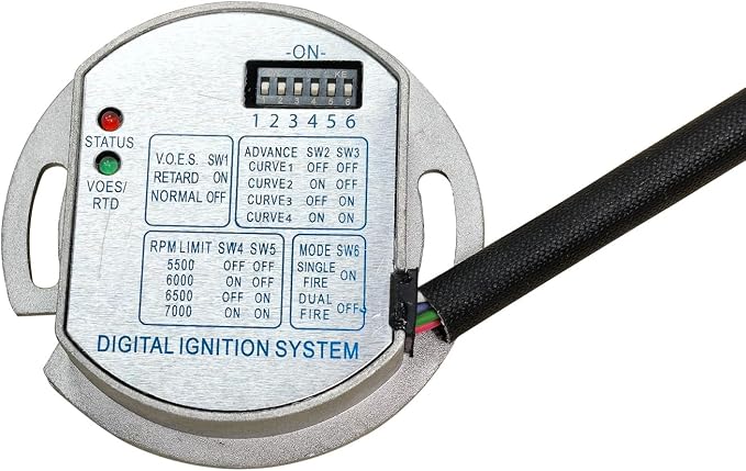 Single Fire Electronic Ignition Module - Programmable Part 53-644 for Harley Evolution, Shovelhead, Ultima & Revtech (Compatible with 1970-1999 Big Twin / 1971-2003 Sportster Carb Models)