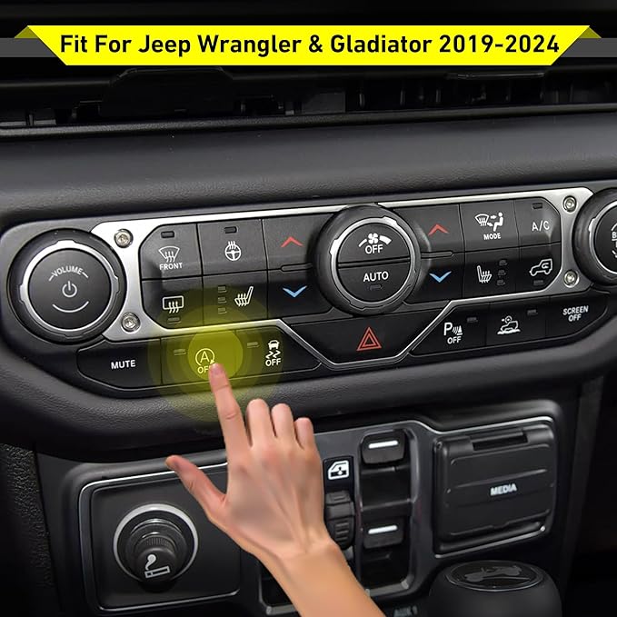 Auto Start Stop Eliminator for Jeep Wrangler JL & Gladiator JT 2019 2020 2021 2022 2023 2024 Autostop Eliminator Engine Auto Start Disable Function Plug and Play Accessories