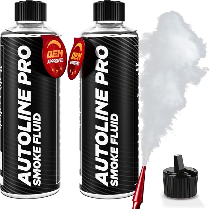 AutoLine Pro *2025 New Model* Automotive High Volume Smoke Machine - EVAP Leak Detector with Built-in Air Compressor - Model 701C– EVAP Vacuum Exhaust Smoke Detector Tools Kit - Red