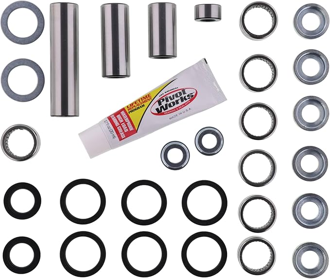 Pivot Works Linkage Rebuild Kit PWLK-H64-000 Compatible With/Replacement For Honda CRF250X 2004-2005