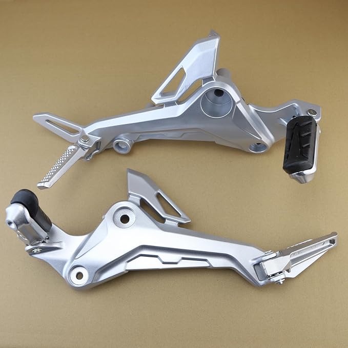 Mokuo High Strength Aluminum Alloy 6061 Motorcycle Footpegs Assembly Footrest Set Kit Right&Left Side Fit for Honda Grom MSX 125 SF 2017-2020