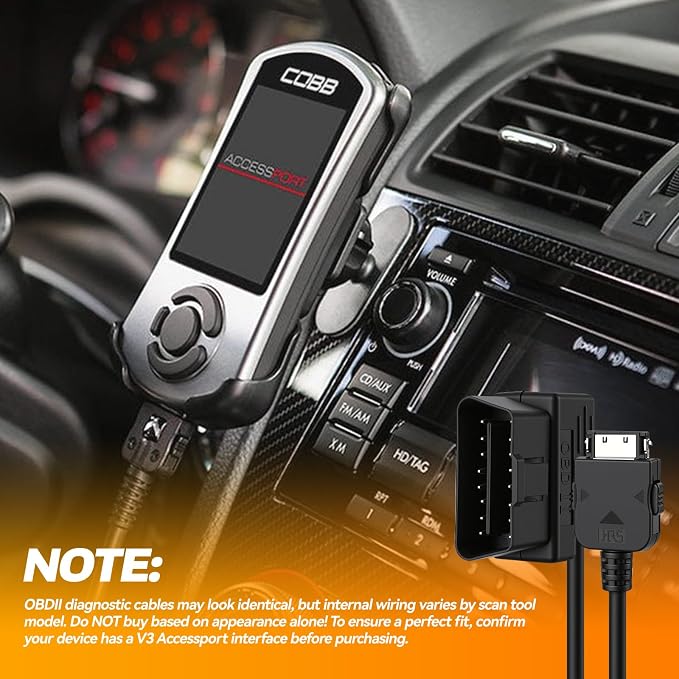 Access Port OBD2 OBDII Cable Compatible with Cord V3 Sub-aru Ford VW WRX STI Focus Evo BMW，Fits All Cars That use V3 Accessports