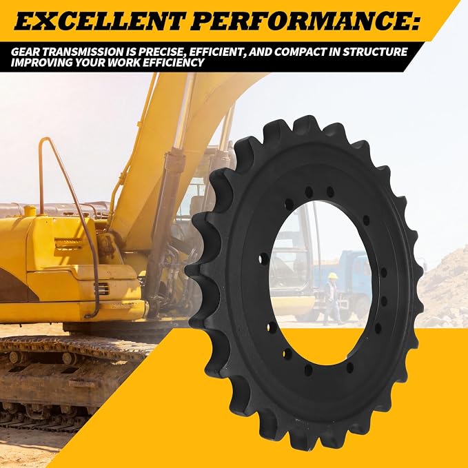 Sprocket Compatible with 35D 35G 27D 30G ZX27U-2 ZX35U-2 Excavator Replace 1032265 Holes 12