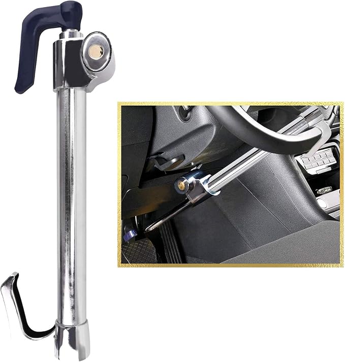 Tevlaphee Car Lock Box - Punch Button Combination, Portable, Waterproof Security Box for Keys, Credit Cards and Cash