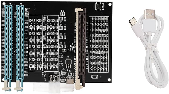 Graphics Card Diagnostic Analyzer Tester Light with AGP PCI E Purpose Display Video Graphics Card Tester for Detecting Faults