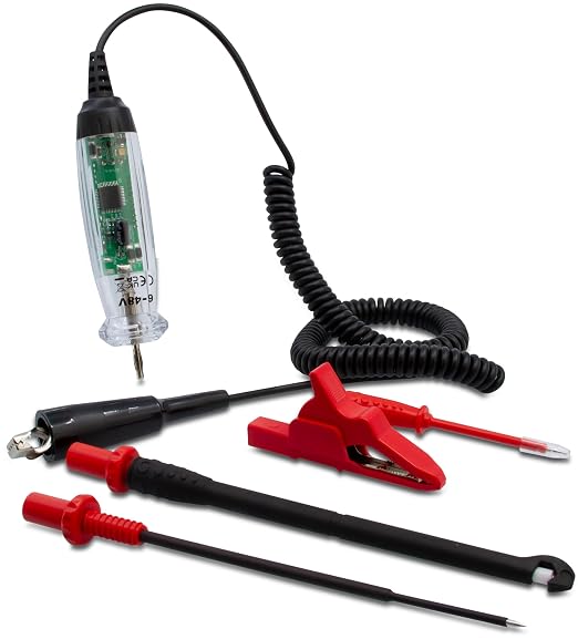 Triplett ET60 DC Voltage Circuit Test Kit for 6, 12, 24, and 48V DC - Automotive, RV, Boating Electrical Testing