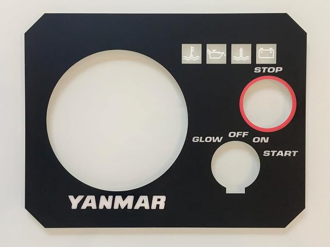 YANMAR Instrument Panel Type B 3YM30 3YM20 2YM15 FACEPLATE 129271-91120
