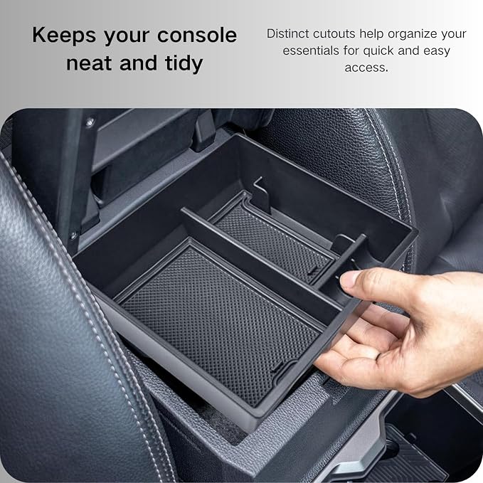 3PCS Center Console Organizer for 2025 2026 Toyota 4Runner 6th Gen Accessories Interior Insert Armrest Storage Tray and Hidden Storage Box and Dashboard Storage Box