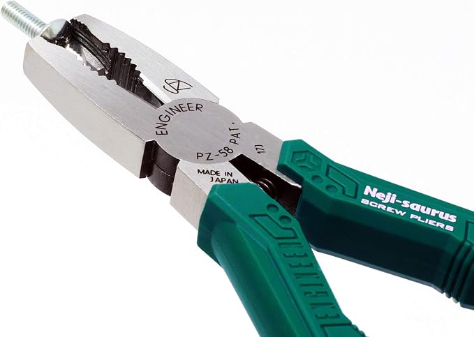 ENGINEER PZ-55 Heavy Duty Gripping Pliers/Screw Extractors + PZ-58 Screw Removal Pliers + PZ-59 Multi-function Combo (Made in Japan)