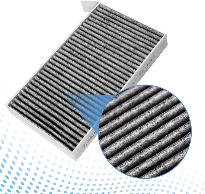 Tesla Model Y Air Filter Model 3 Cabin Air Filter with Activated Carbon, HEPA Filter Replacement Kit Tesla Accessories 2016-2026, 2 Pack