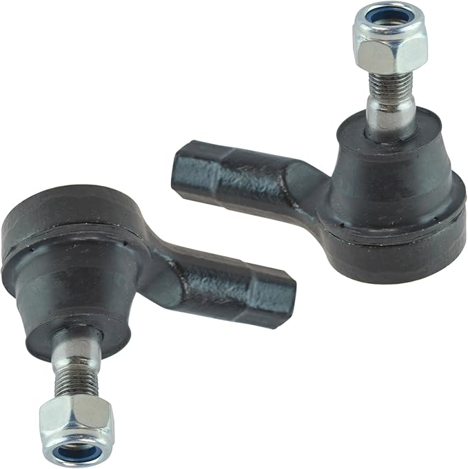 TRQ Front Outer Tie Rod Set 2 Piece Compatible with 1994-1997 Ford Aspire 2001-2005 Kia Rio