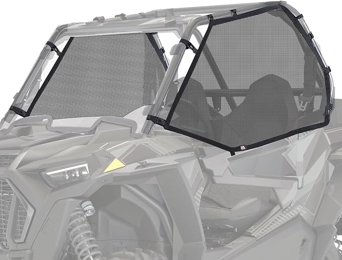 KEMIMOTO XP 1000 Window Mesh Net Roll Cage Side Window Mesh Shield Protective Door Net Compatible with 2014-2023 Polaris RZR XP 1000/ 2016-2021 RZR XP Turbo 2 Door