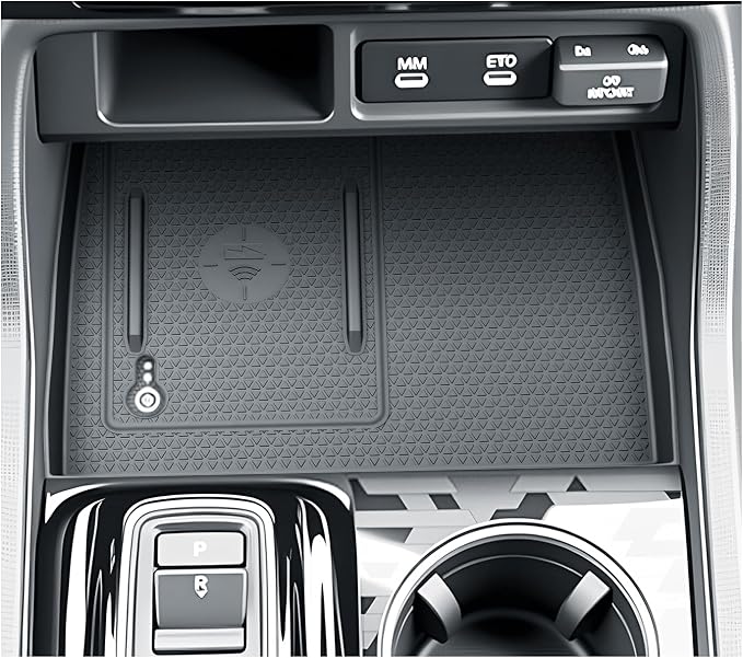 BIBIBO for 2026 Honda Passport Wireless Charging Mat 2026 Honda Passport (RTL/TrailSport Elite/TrailSport) Center Console Charging Mat 2026 Passport Console Insert Organizer 2026 Passport Accessories