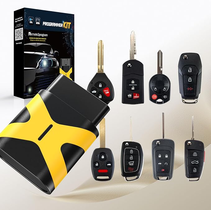 No Working Remote DIY Programming Replacement for Large Number of car Models/Easy and Safe kit with No Tool Required/DIY Pairing via Smartphone App (kit only) (Blade Key)
