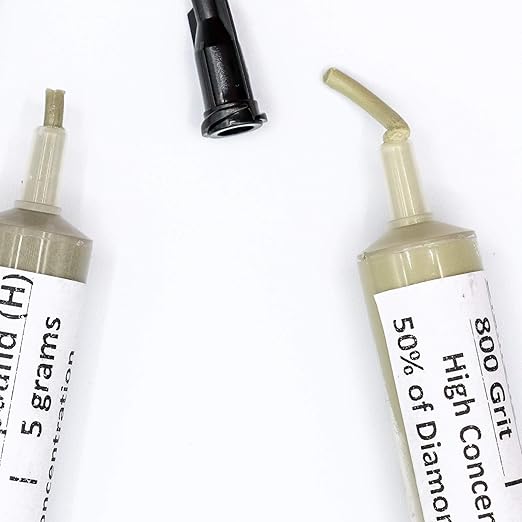 TechDiamondTools Kit of 3 Diamond Lapping Paste Polishing Compound USA Made 500 800 1200 Grit Lapidary Paste for Rock Glass Metal Jewelry Resin Marble with High Concentration of Diamond Powder