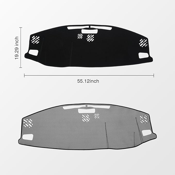 KUST Black Dash Cover for Jeep Grand Cherokee 4XE 2022-2025 2026 Non-Slip Dashboard Cover Interior Accessories for Jeep Grand Cherokee 4XE Custom Fit Dashboard Mat Sunshade Windshield No Glare