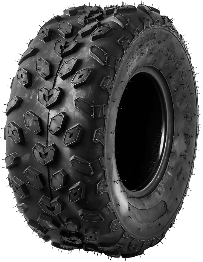 19x7-8 ATV Tires, 19x7-8 All Terrain Tires 4 PR, for Mud, Sand, and Off-Road Trails, 2 Pack Tubeless, Z-122