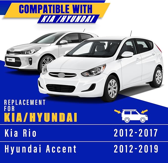 3 wipers Replacement for 2012-2017 Kia Rio/2012-2019 Hyundai Accent, Windshield Wiper Blades Original Equipment Replacement - 26"/16"/11" (Set of 3) U/J HOOK