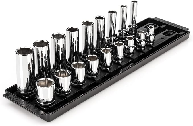 TEKTON 3/8 Inch Drive 6-Point Socket Set, 18-Piece | SHD91213