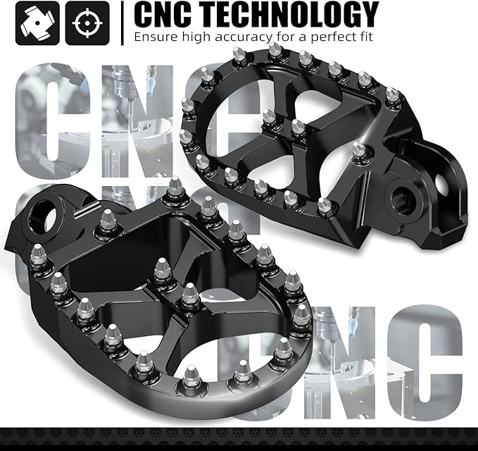 NICECNC Kickstand Foot Extension Pad & Puck + Wide Fat Forged Foot Pegs