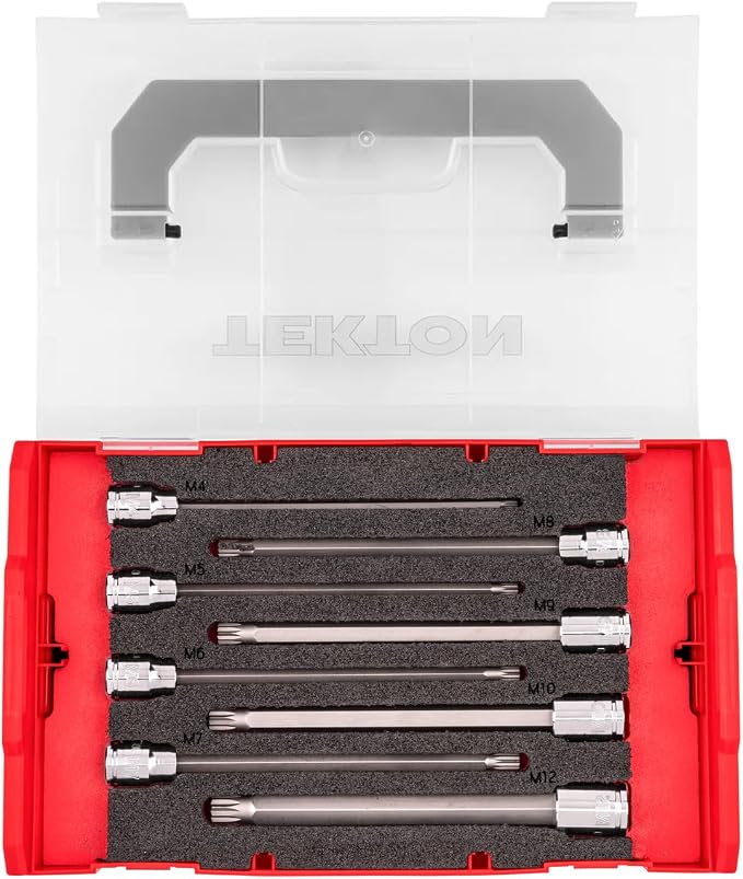 TEKTON Long Triple Square Bit Socket Set, 8-Piece | SHB91705