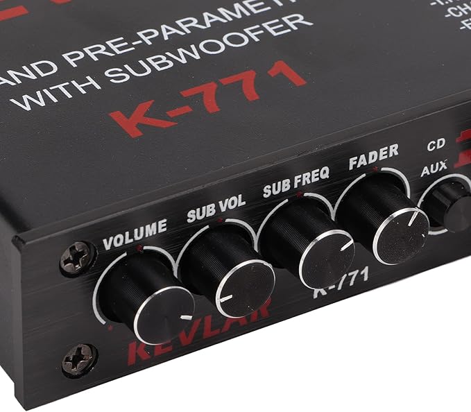Ecualizador De Sonido Para Carro, Vehicle equalizers Equalizer Car Audio Car Audio Graphic Equalizer Universal Low Pass 7Band Variable Gain Adjustment High Level Input EQ for Stereo System