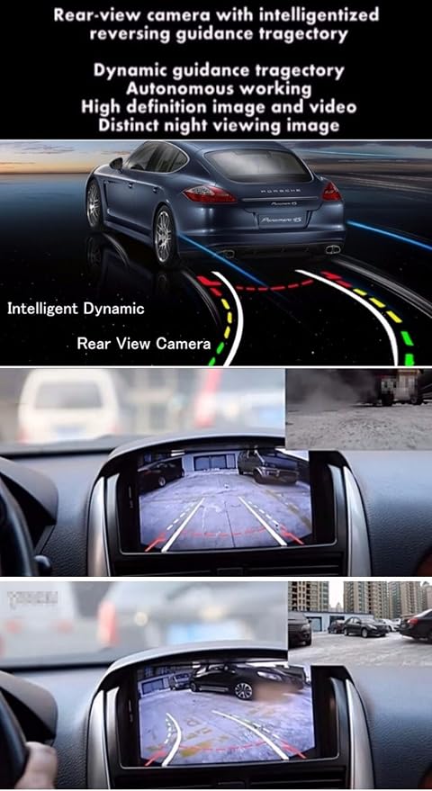 Reversing track camera ruler line with the steering wheel moving rear view backup trajectory camera parking assistant system, night vision CCD for Mercedes Benz C E CL S Klasse W204 W212 W216 W221