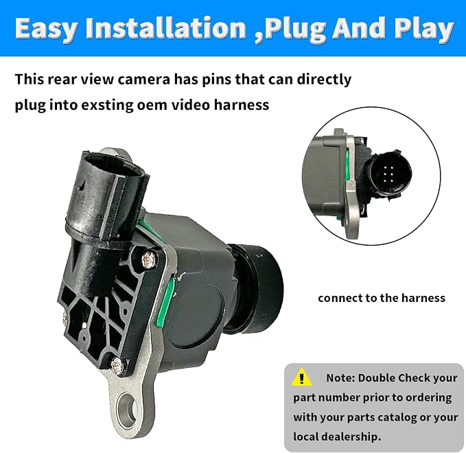 Rear View Back Up Camera Compatible with 2016-2018 Dodge Ram 1500 2500 3500 Reverse Park Assist Backup Camera Replaces 68274731AA 68274731AB 68274731AC 68274731AD 68274731AE