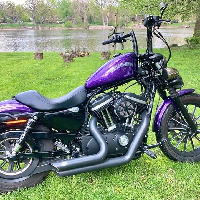For harley air cleaner filter Sportster Softail Touring street road king glide Dyna for harley davidson air intake filters (Black Speed 7 style -gray filter, A-For Sportster XL models)