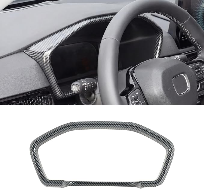 Carbon Fiber Dashboard Cover Compatible with 2023-2026 Honda CR-V CRV, Dash Instrument Panel Cover Interior Decor Accessories