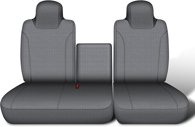 Custom-Fit Front Seat Cover for 2006-2025 Isuzu NPR, Premium Automotive Bucket Seat Cover with Molded Headrests, Airbag Compatible, Quick Setup Interior Cover for 2006-2025 Isuzu NPR