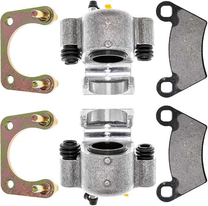 NICHE Rear Left Right Brake Caliper Pad Set Pair for 2009-2019 Polaris RZR Ranger 500 570 800 900 1000 Diesel EV XP Crew