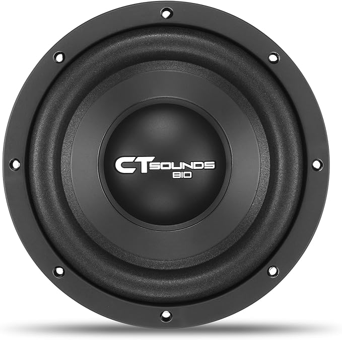 CT Sounds Bio 8” 600-Watt Dual 4-Ohm Car Subwoofer